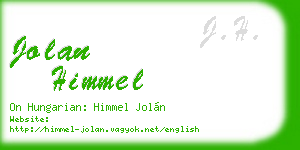 jolan himmel business card