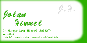 jolan himmel business card
